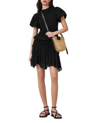 Dael Peplum Puff Sleeve Top