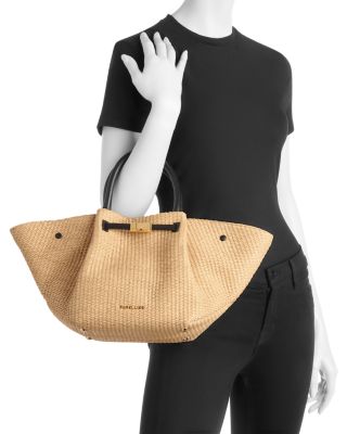 Midi New York Raffia Shoulder Bag