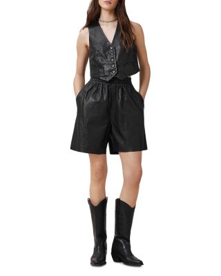 Arla Lea Leather Waistcoat