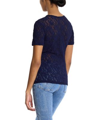 Signature Short Sleeve Lace Top