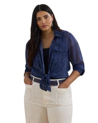 Ralph Lauren - Classic Fit Print Chiffon Shirt