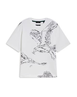 Jamesio Short Sleeve Seagull Graphic Tee