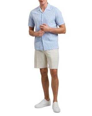 Ellyson Short Sleeve Seersucker Relaxed Fit Button Down Shirt