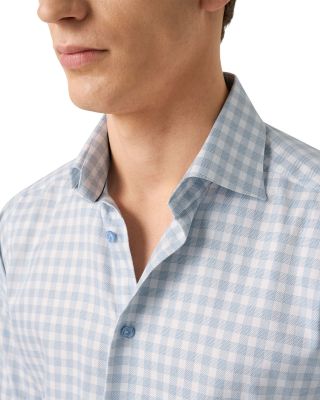 Printed Long Sleeve Button Front Shirt