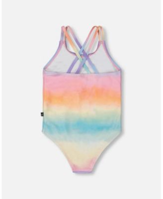 Girls' Printed One-Piece Swimsuit - Little Kid