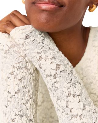 Jersey Lace Long Sleeve Top