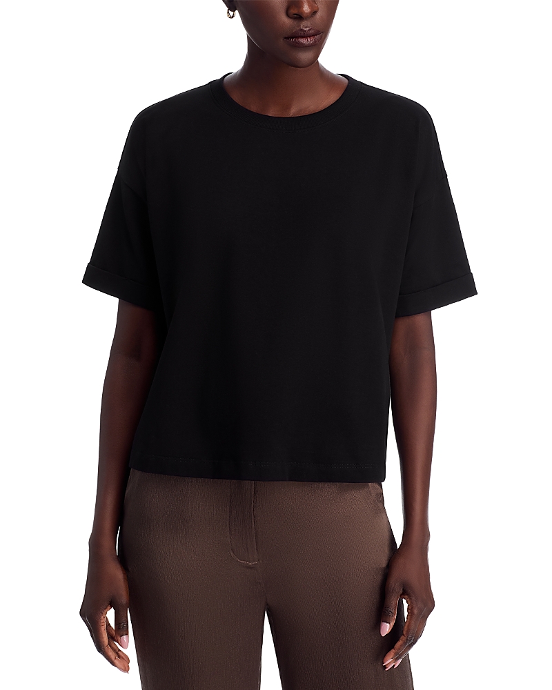 Eileen Fisher Crewneck Boxy Fit Top