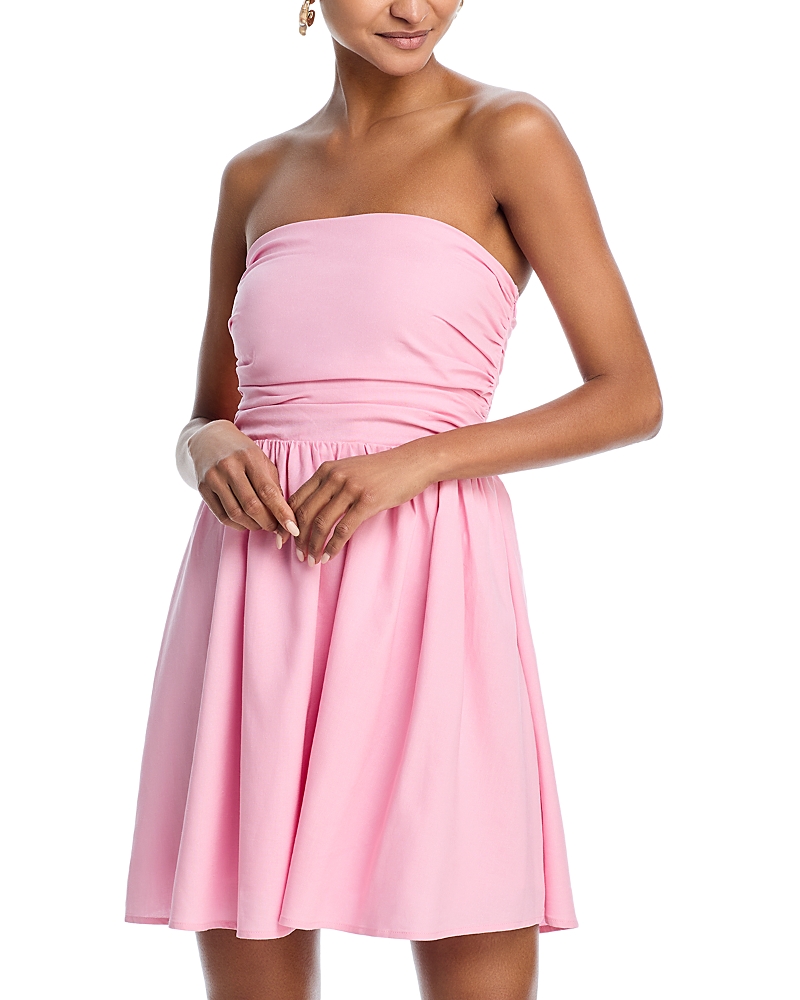 AQUA STRAPLESS MINI DRESS - EXCLUSIVE