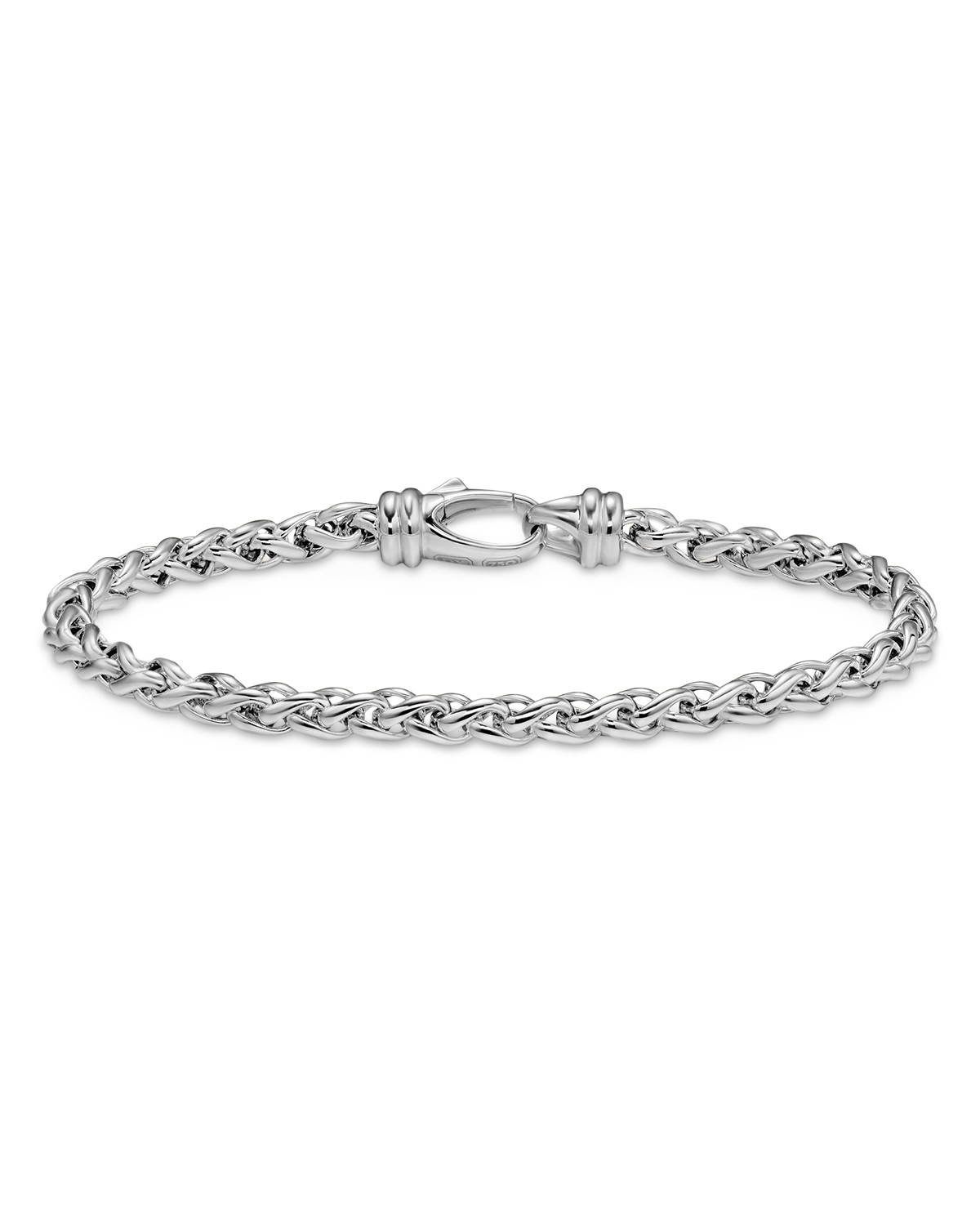 Wheat Chain Bracelet in Sterling Silver, 4mm