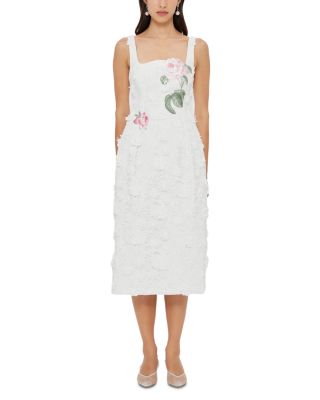 Larissa Embroidered Lace Midi Dress 