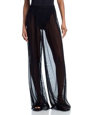 Mens Sheer Pleated Pants