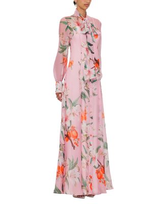 Lilith Tie Neck Maxi Dress