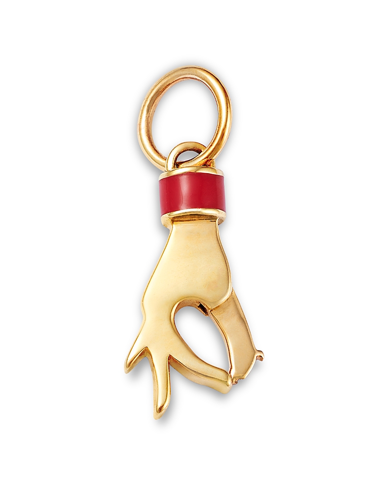 Moon & Meadow 14K Yellow Gold Hand Charm Holder · OS