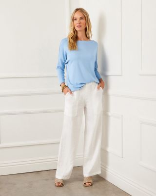 Linen Wide Leg Trousers