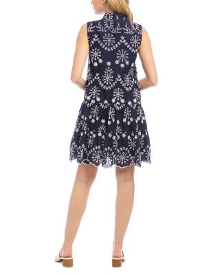 Sleeveless Eyelet Dress