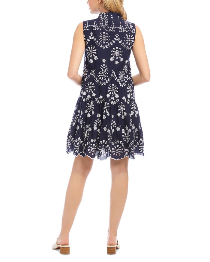 Sleeveless Eyelet Dress