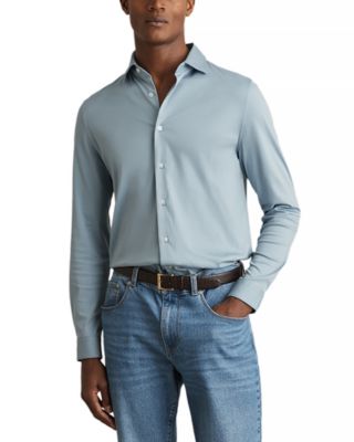 REISS - Airwater Finish Button Front Shirt