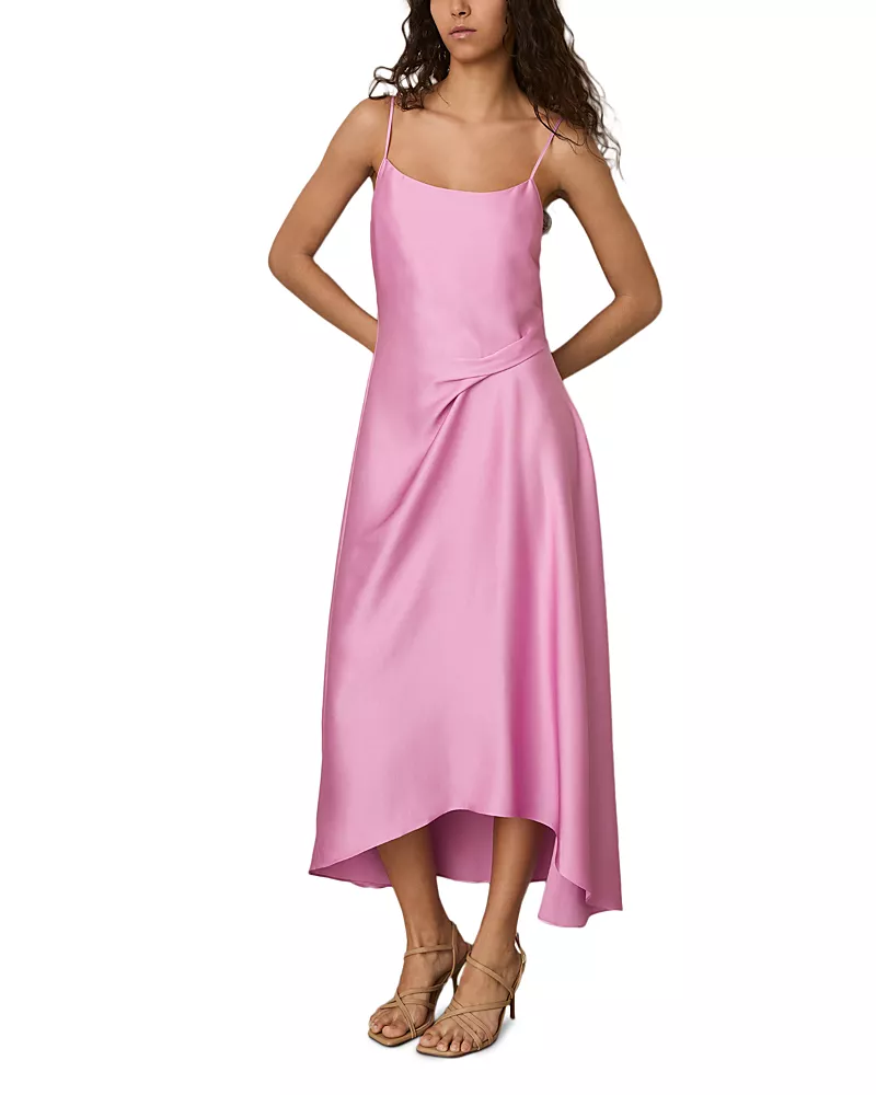 Reiss Zoey Drape Slip Dress