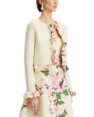 Cherry Blossom Bubble Twist Trim Cardigan