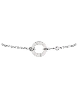 Pre-Owned Cartier - 2 Diamonds Love Bracelet 18K White Gold with Diamonds