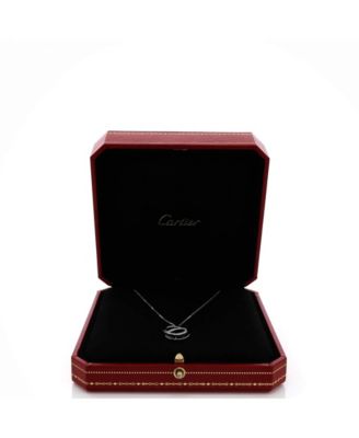 Etincelle de Cartier Pendant Necklace 18K White Gold with Diamonds