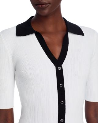 Contrast Collar Sweater