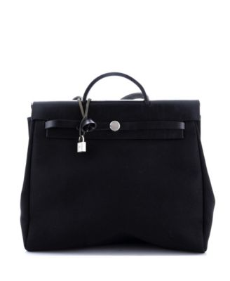 Pre-Owned HERMÈS - MM Herbag Toile and Leather