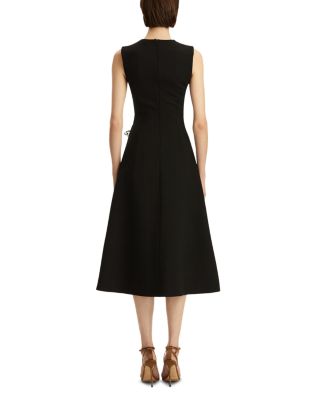 Sleeveless Butterfly Detail Split Skirt Dress