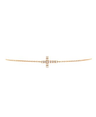 Pre-Owned Cartier - Symbols Cross Bracelet 18K Rose Gold with Diamonds