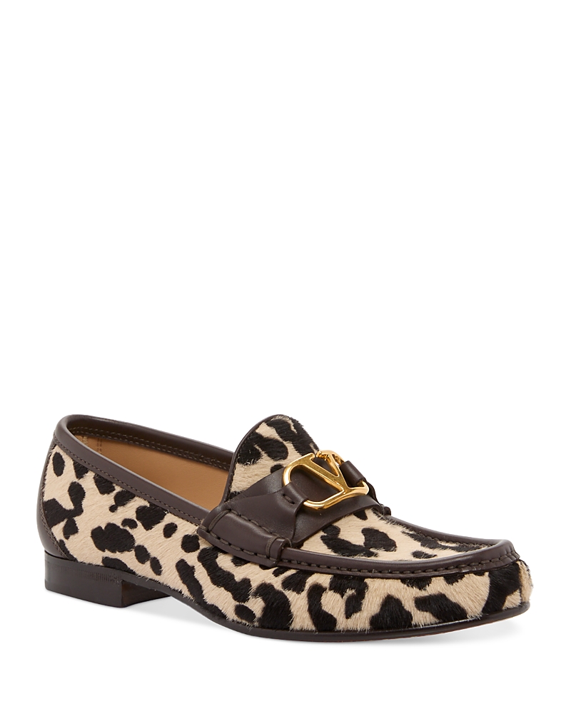 Valentino Garavani Vlogo Signature Genuine Calf Hair Loafer