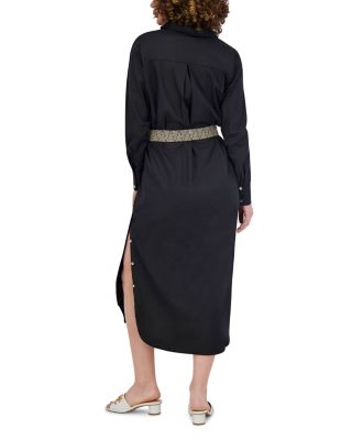 Linen Blend Shirt Dress