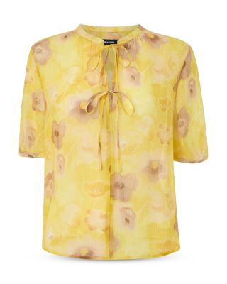 Sunshine Floral Texture Blouse