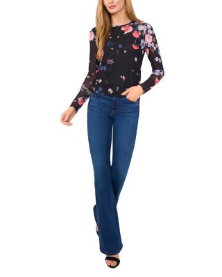 Long Sleeved Mesh Top