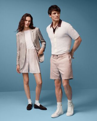 Cairn Short-Sleeve Sweater in Cotton
