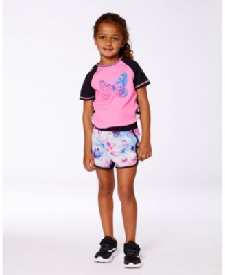 Girls' Printed Athletic Butterflies Short - Big Kid
