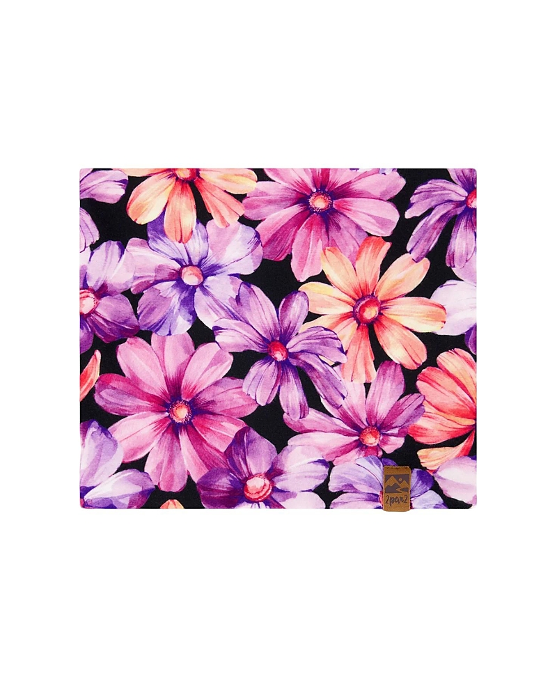 Deux Par Deux Girls' Printed Neck Tube - Little Kid, Big Kid In Multi