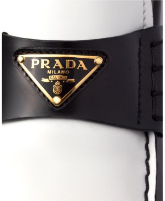  Women's Two-Tone Brushed Leather Loafers