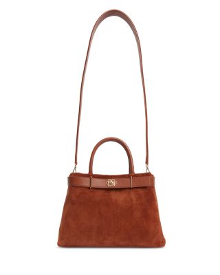 Roan Suede Top Handle Tote