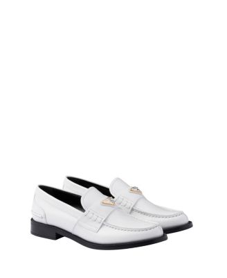  Women's Brushed Leather Loafers