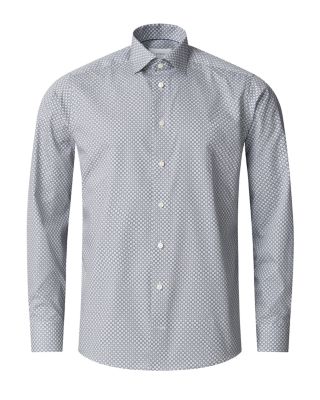 Printed Long Sleeve Button Front Shirt
