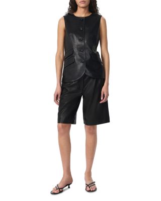 Slade Crewneck Leather Vest 