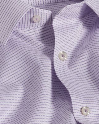 Slim Fit Horizontal Dobby Dress Shirt