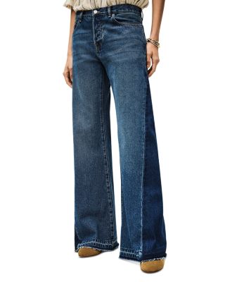 ba&sh - Vadou High Rise Wide Leg Jeans in Light Used Blue