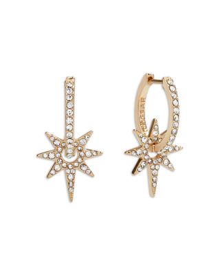 Portia Pav&eacute; Climber & Hoop Earrings, Set of 2