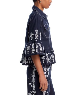 Mazie Eyelet Mandie Denim Jacket