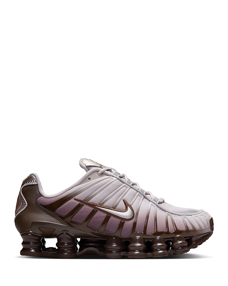 Nike Shox Tl Sneakers In Barboque Brown/metallic Silver