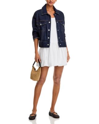 Isla Mixed Media Mini Dress