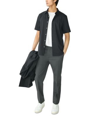 Irving Short-Sleeve Shirt in Structure Knit