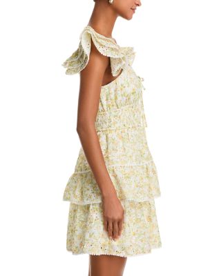 Printed Eyelet Dress - Exclusive 