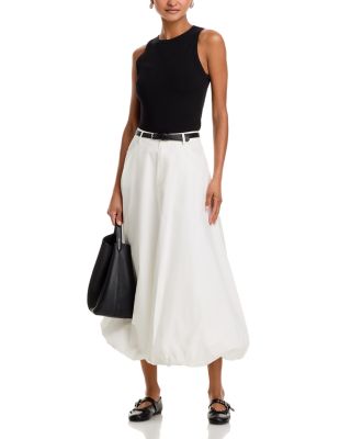 Poplin Bubble Maxi Skirt - Exclusive